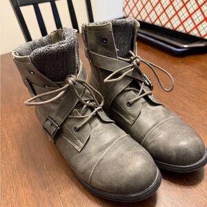 Lane Bryant Gray Ankle Boots